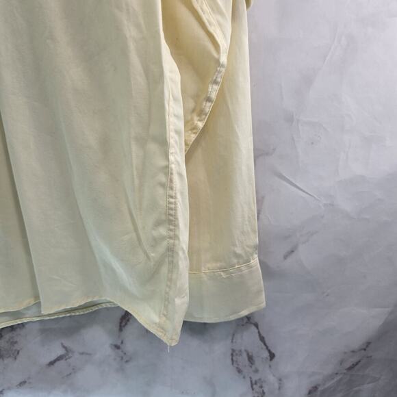 Vintage Button Shirt Mens Large Yellow Safari Pima Long Sleeve St John Bay - Picture 4 of 13